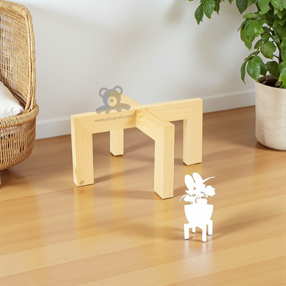 ShopTwiz Wooden Pot Stand