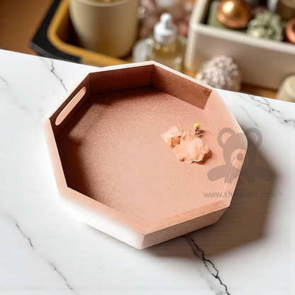 ShopTwiz Wooden Handicraft MDF Smooth Unfinished Plain Tray for DIY