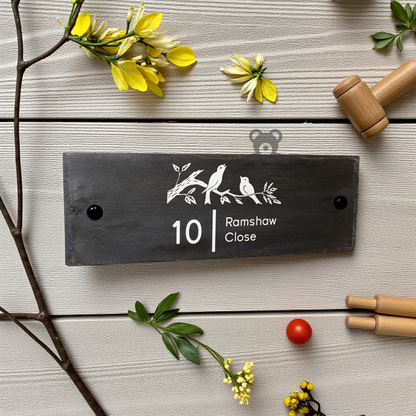 shopTwiz Rectangle Wood White Lattter And Design Name Plate for House and Office