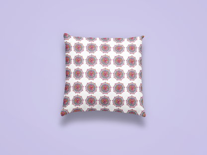 Printed Ethnic Cushion Cover with Filler Included ( 12 inch x 12 inch )