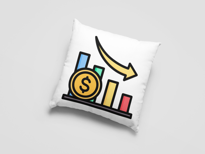 Stock Market Printed Cushion