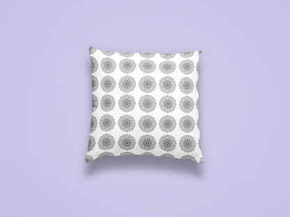 Printed Ethnic Cushion Cover with Filler Included ( 12 inch x 12 inch )