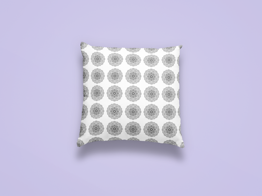 Printed Ethnic Cushion Cover with Filler Included ( 12 inch x 12 inch )