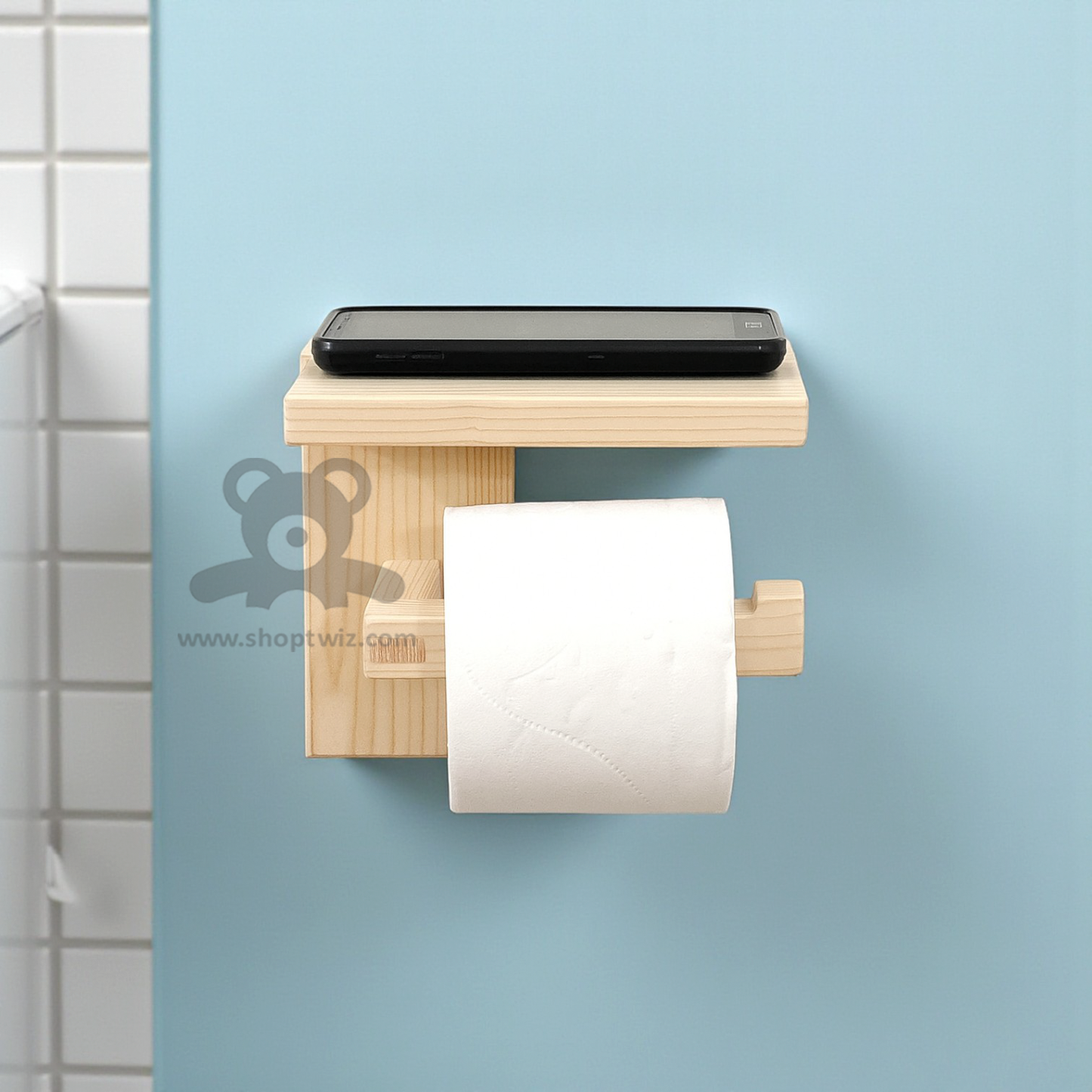 ShopTwiz Wooden Mobile Stand for Office and Room