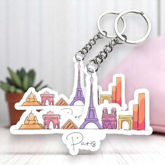 Paris City   Key chain ( Set of 2 )
