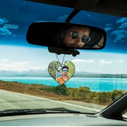 ShopTwiz Heart of Devotion Pendant Car Hanging Decorative