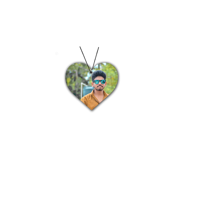 ShopTwiz Heart of Devotion Pendant Car Hanging Decorative