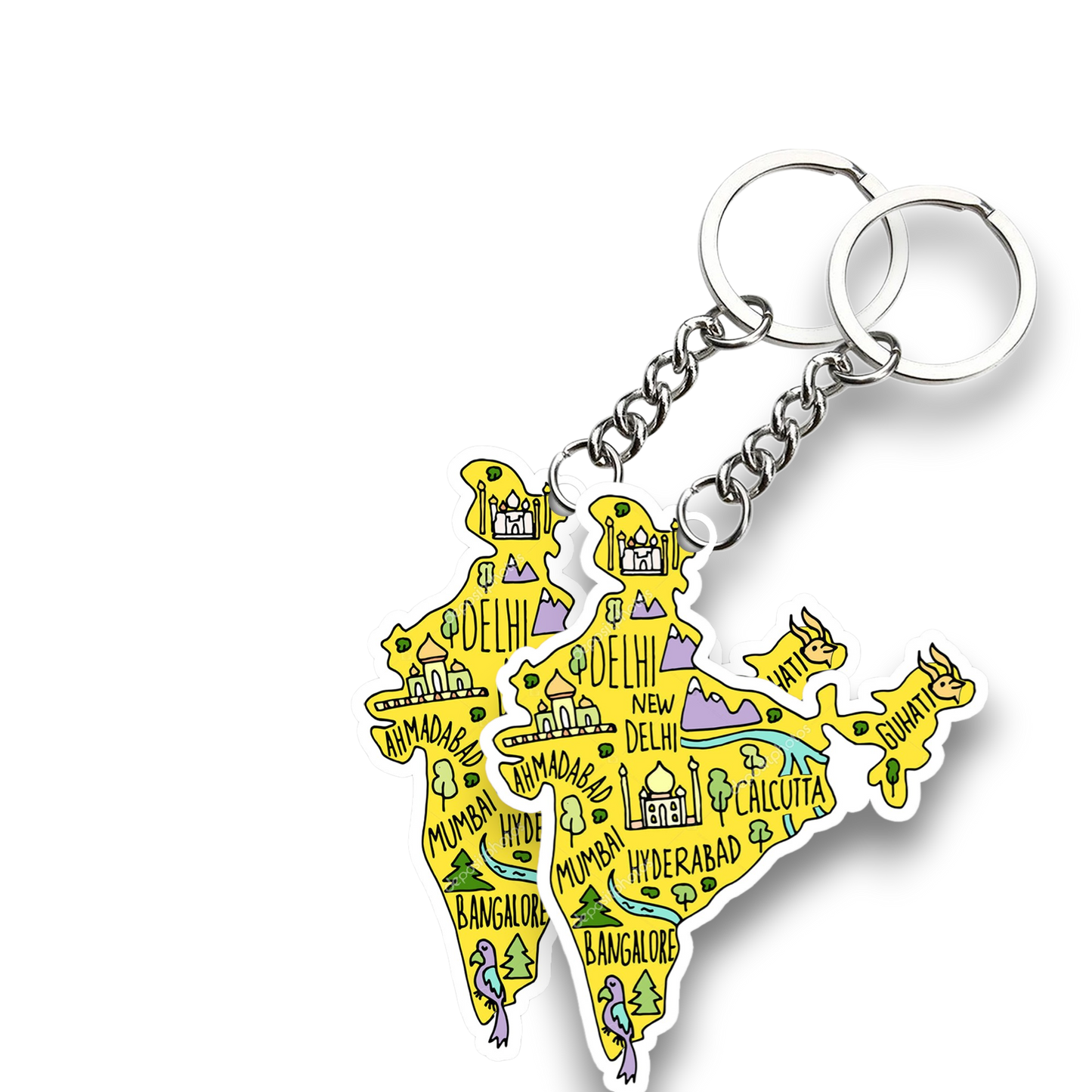 Delhi Key chain ( Set of 2 )