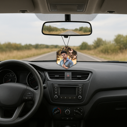 ShopTwiz Balanced Hexagon Energy Car Hanging Decorative