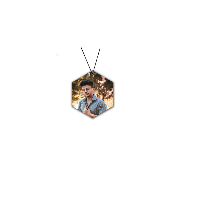 ShopTwiz Balanced Hexagon Energy Car Hanging Decorative