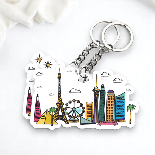 Las Vegas Key Chain Set (Set of 2)