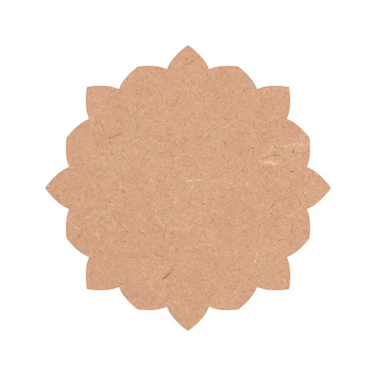 Plain MDF Flower Shape