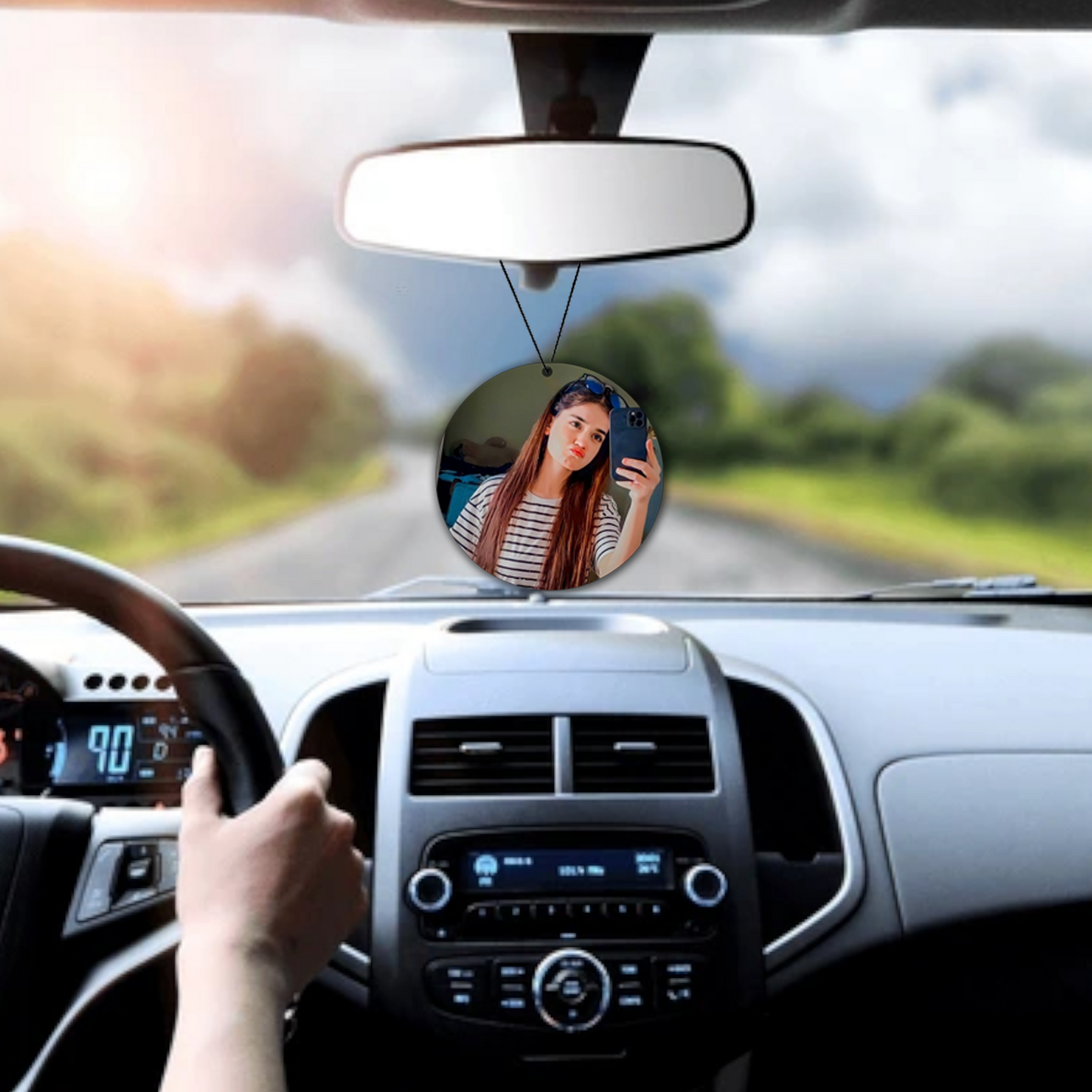 ShopTwiz Sacred Circle Charm Car Hanging Decorative