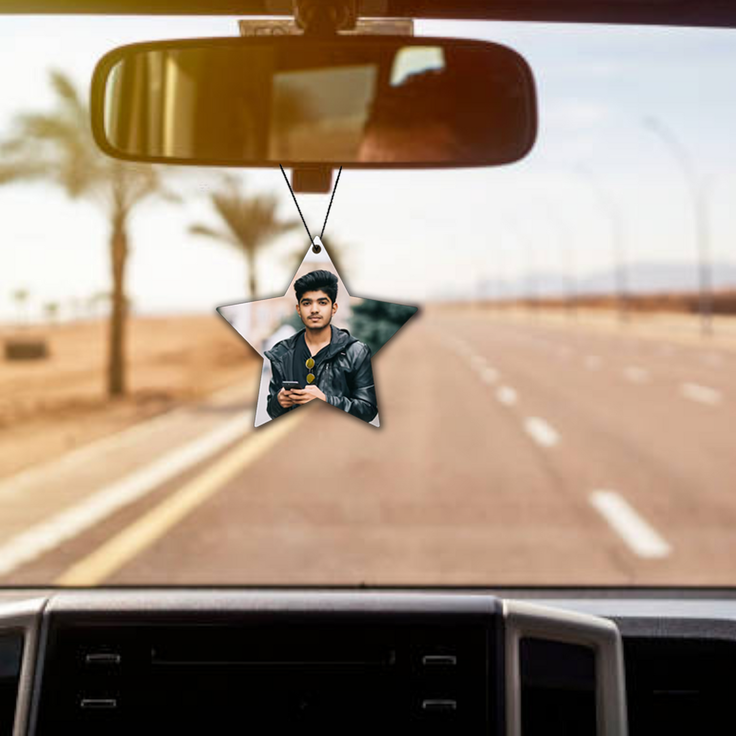 ShopTwiz Five-Pointed Star Power Car Hanging Decorative