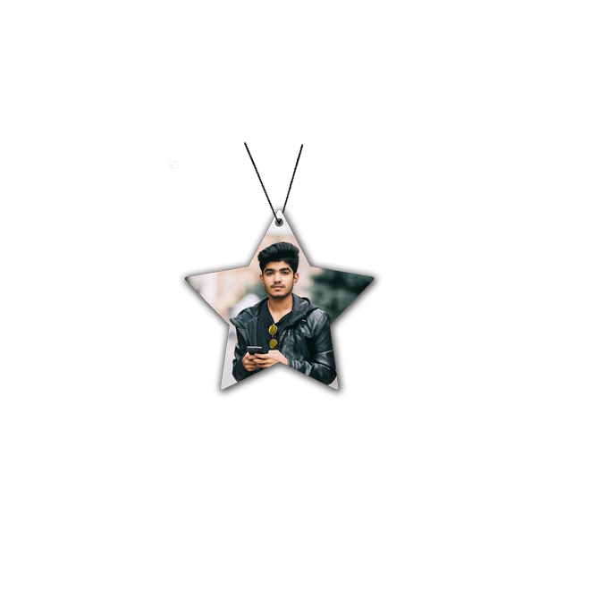 ShopTwiz Five-Pointed Star Power Car Hanging Decorative