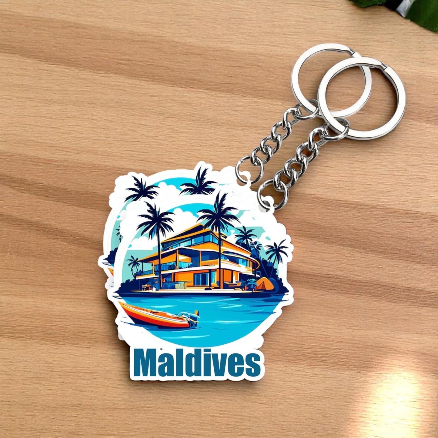 Beautiful Maldives   Key chain ( Set of 2 )