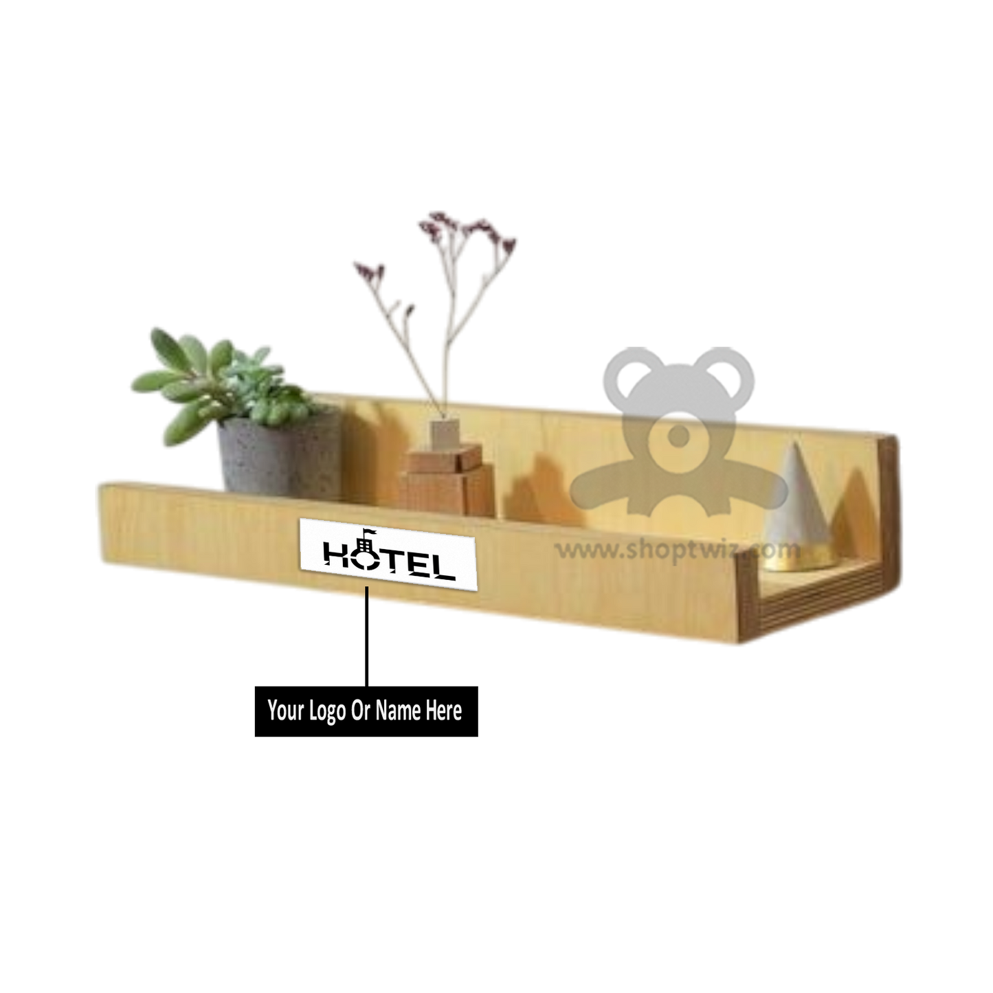 ShopTwiz Customized Flower Pot Stand – Personalize with Logo or Name | Elegant Corporate Gift