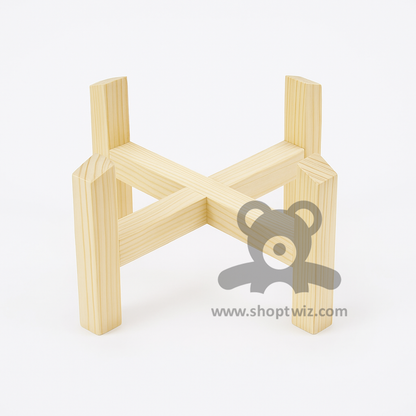 ShopTwiz Wooden Plant Stand Flower Pot Holder