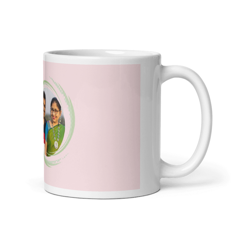 Customized Coffee Mug - Add Your Own Photo - Beautiful Pattern