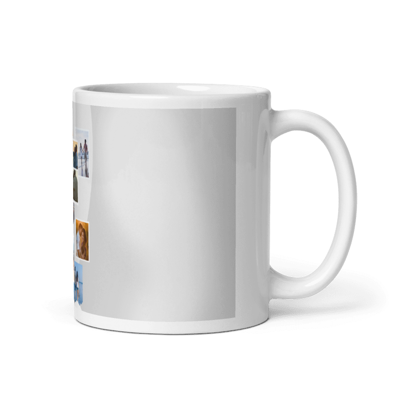 Customized Coffee Mug - Add Your Own Photo -10 Photo Frame Pattern
