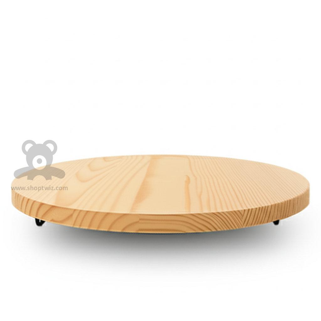 ShopTwiz Wooden Circle Chakla for Kitchen