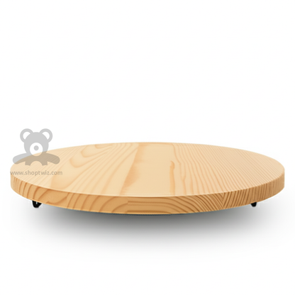 ShopTwiz Wooden Circle Chakla for Kitchen