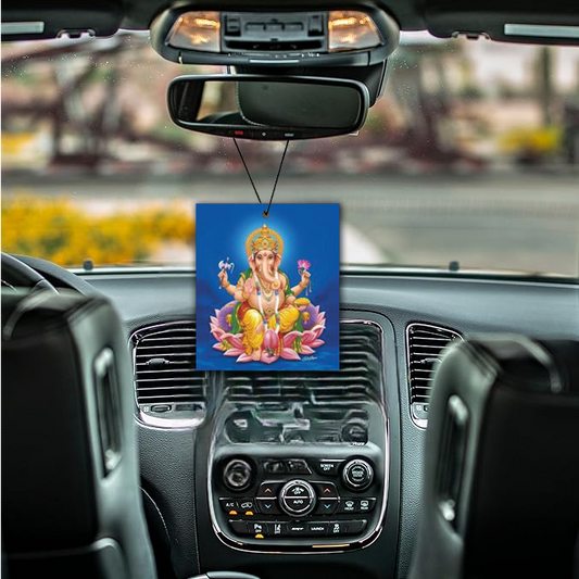 ShopTwiz Lord Ganesh Spiritual Charm Car Hanging Decorative