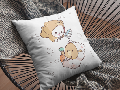 Mocha Bear  Printed Cushion