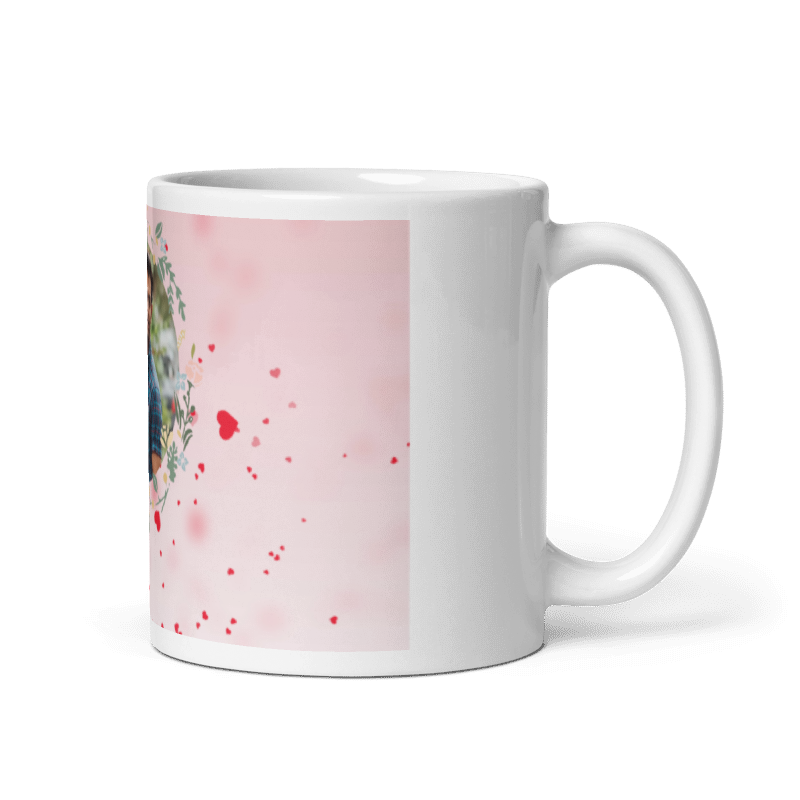Customized Coffee Mug - Add Your Own Photo - Beautiful Pattern