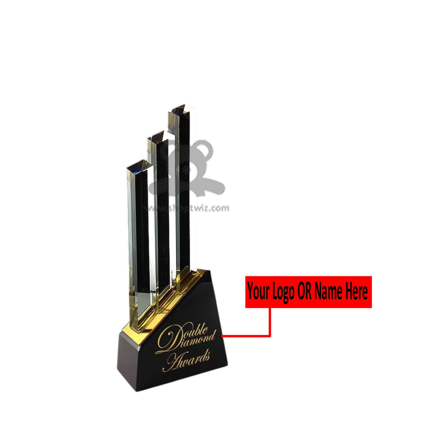 ShopTwiz Customized Trophy – Personalized Logo & Name Corporate Gift
