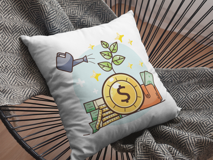 Stock Market Printed Cushion