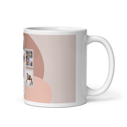 Customized Coffee Mug - Add Your Own Photo -7 Photo Frame Pattern