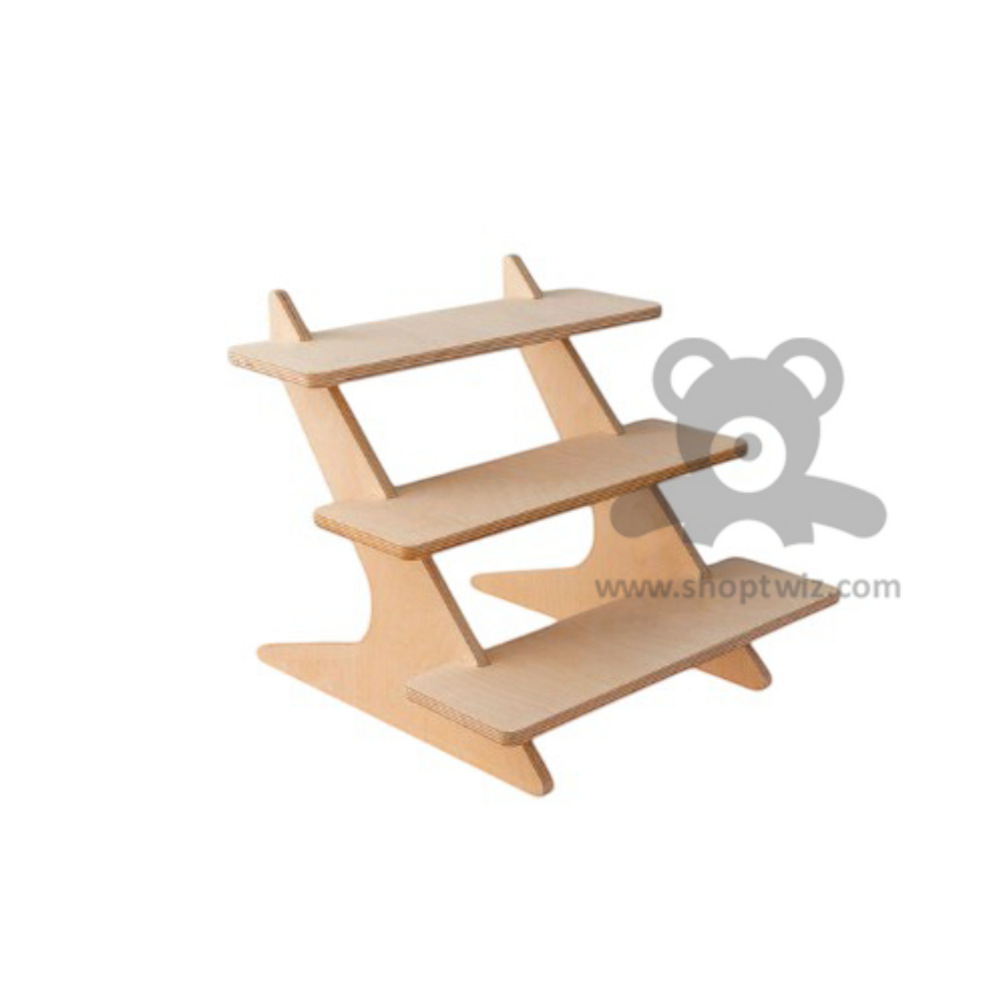 ShopTwiz Wooden 3-Box Stand for Kitchen