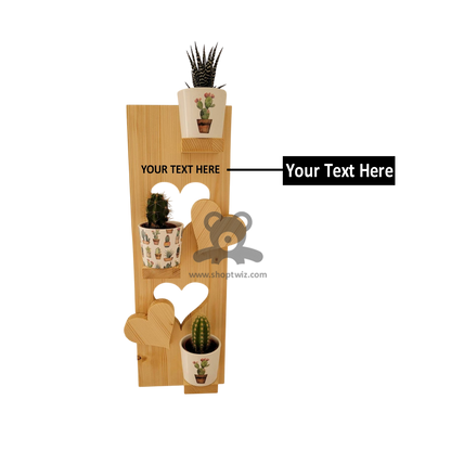 ShopTwiz Wooden Flower Pot Stand – Stylish Corporate Gift & Home Décor