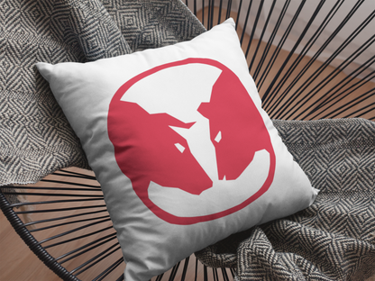 Bull And  Bear Printed Cushion