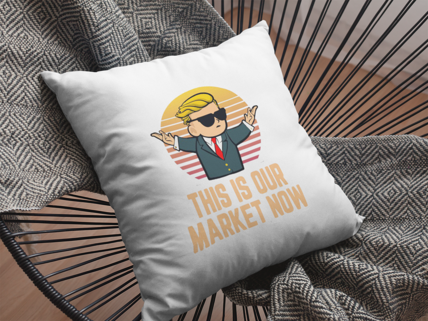 This is Yout Market Now  Printed Cushion