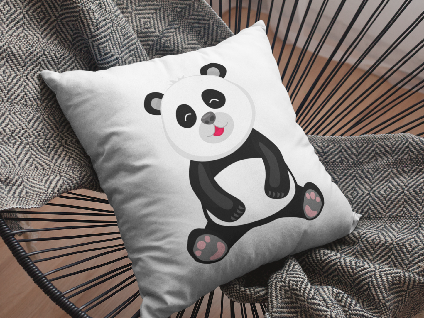 Panda Printed Cushion