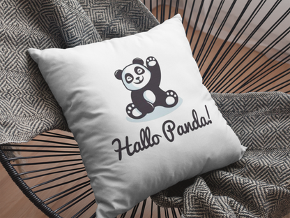 Hello Panda Printed Cushion