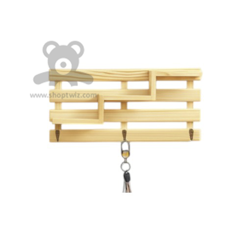 ShopTwiz Wooden Hanger with Flower Pot Stand