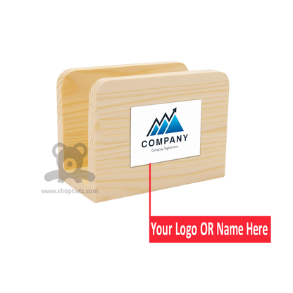 ShopTwiz Customized Wooden Stand – Personalize with Logo or Name | Elegant Corporate Gift