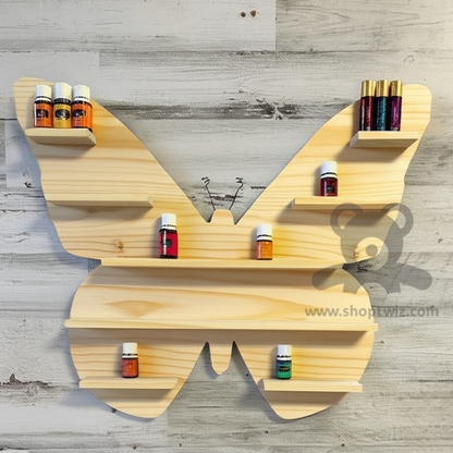 ShopTwiz Wooden Butterfly Style Wall Stand for House
