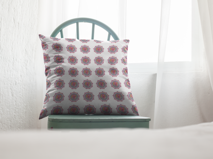 Printed Ethnic Cushion Cover with Filler Included ( 12 inch x 12 inch )