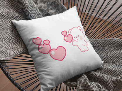 Mocha Bear Printed Cushion