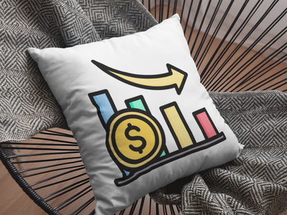 Stock Market Printed Cushion