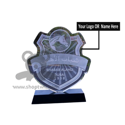ShopTwiz Customized Best Acrylic Trophy – Personalized Logo & Name Corporate Gift