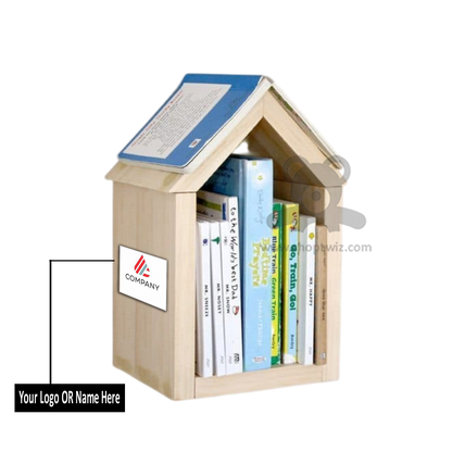 ShopTwiz Customized Wooden House – Personalize with Logo or Name | Elegant Corporate Gift