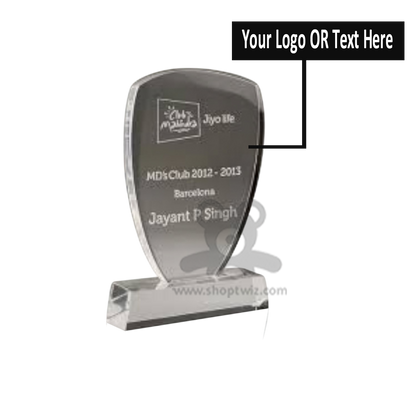 ShopTwiz Customized Acrylic Momento – Personalized Logo & Name Corporate Gift