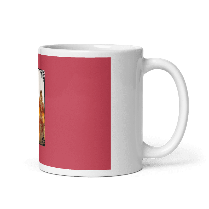 Customized Coffee Mug - Add Your Own Photo -Brown Background