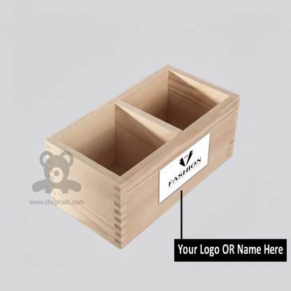 ShopTwiz Customized Wooden Box – Personalize with Logo or Name | Premium Corporate Gift