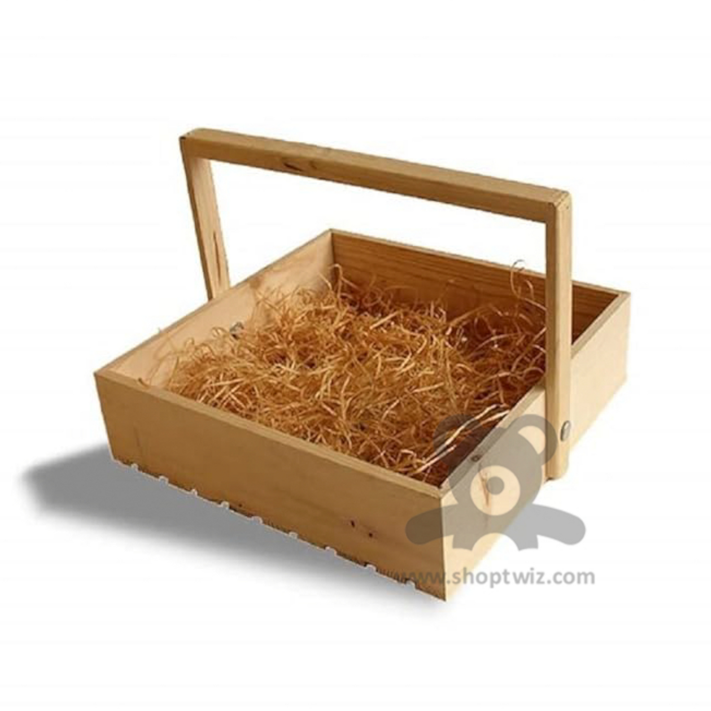 ShopTwiz Wooden Square Tray with Handle